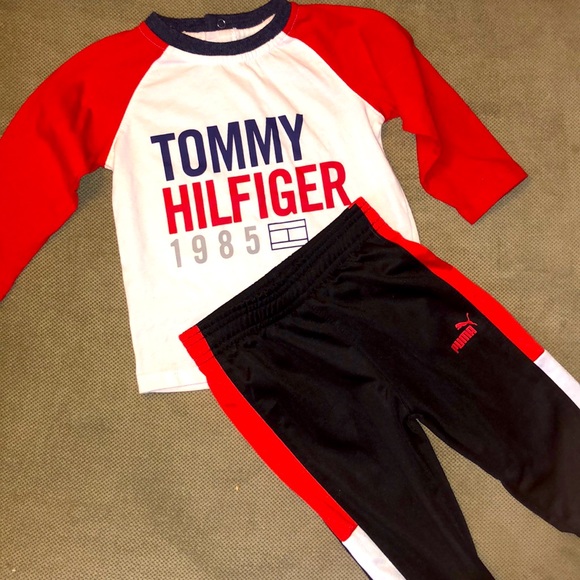 Tommy Hilfiger Other - Puma Pants & Tommy Hilfiger Shirt Set - Size 18M